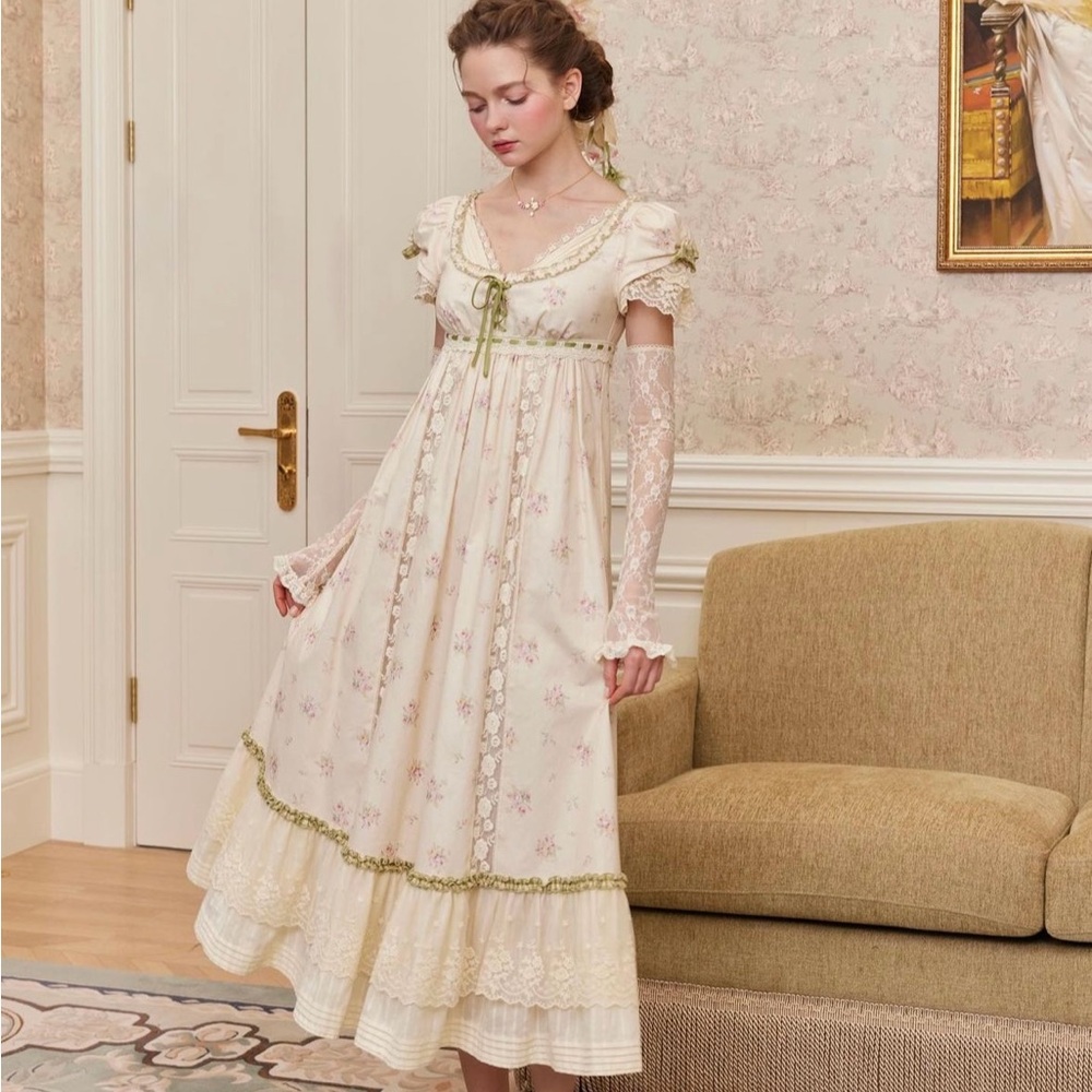 Lacemade Camellia Dress - Regency Style Cottagecore Gown
